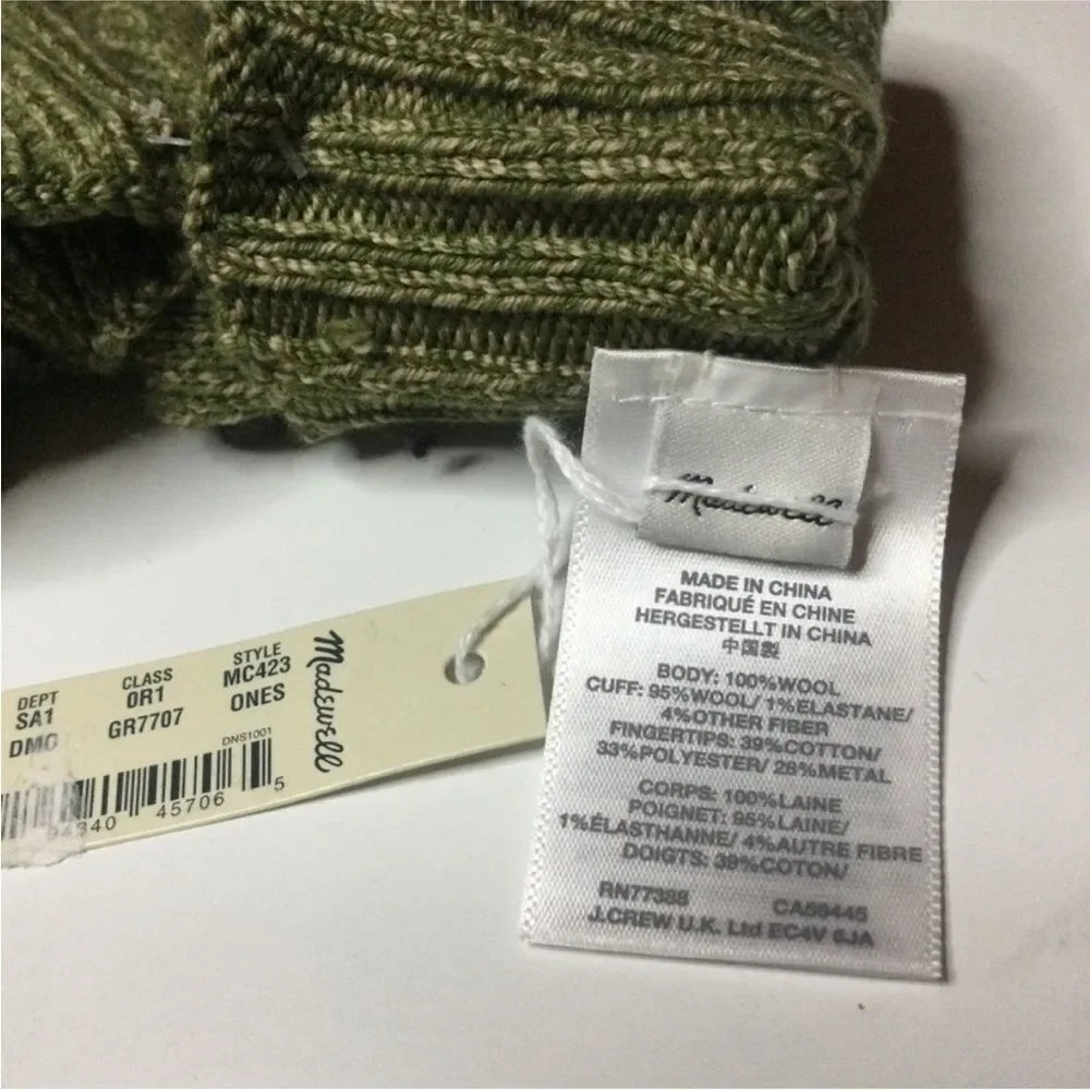 Madewell Texting Gloves Moss Green OS
